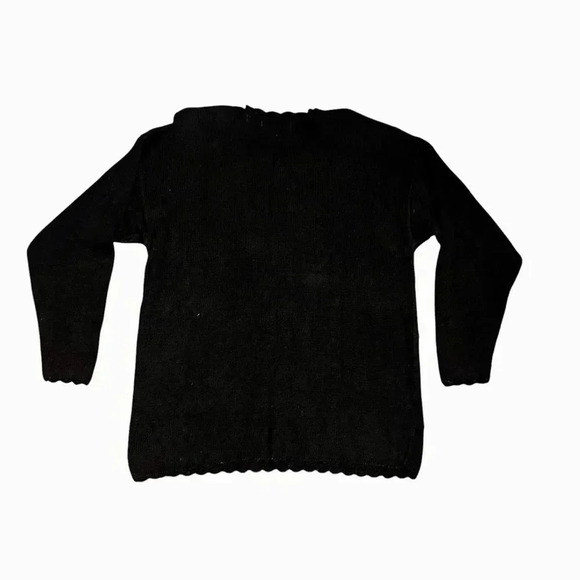 Vintage 80s bead sequin oversized pullover sweater Westwrn Connections L - Picture 9 of 9